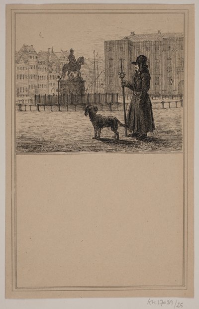 Le veilleur. N° 24 dans Chr. Winther et M. Rørbye, "25 Images pour petits enfants" - Johan Adolph Kittendorff