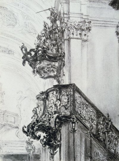 Étude architecturale, 1830-1905 - Adolph Menzel