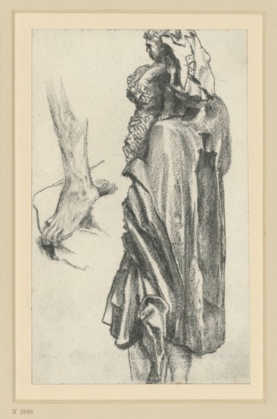 Saint Christophe, maître des apôtres de Freiberg, à Dresde - Adolph Menzel