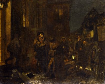 Une halte pendant le voyage - Adolph Menzel
