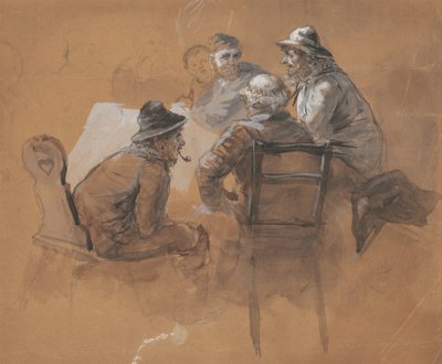 Pêcheurs - Adolph Menzel