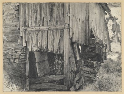 Cabane en bois autour d