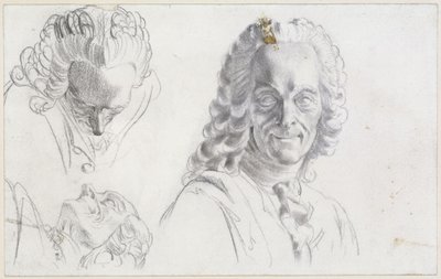 Étude de Voltaire - Adolph Menzel