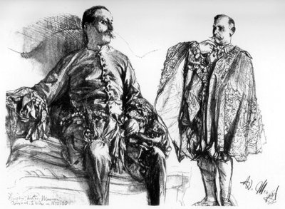 Études de vieilles robes sur des modèles vivants, c1880-1882 - Adolph Menzel