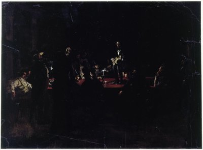 Des fêtards autour d
