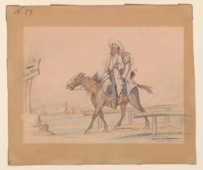 Henry Von Trebra et Louis V. Trebra arrivant au Camp Morton, Indpls de leur ferme à Madison, Ill. - Adolph Metzner