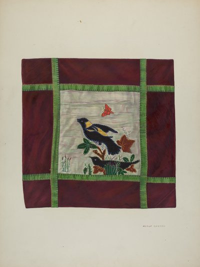 Couverture appliquée (détail), 1941 - Adolph Opstad