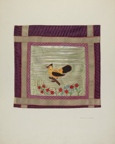 Détail de la couverture appliquée, 1941 - Adolph Opstad