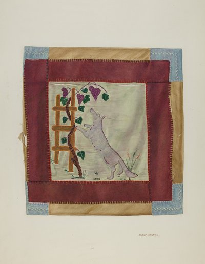 Détail de couverture appliquée - Adolph Opstad