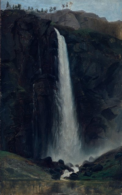 Cascade de Feigum (peinture) - Adolph Tidemand