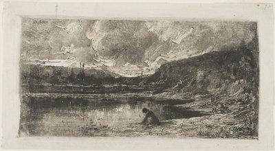 Une falaise dans la paroisse de Rix - Adolphe Appian