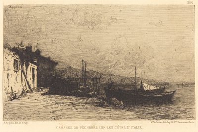 Cabanes de pêcheurs sur les côtes d