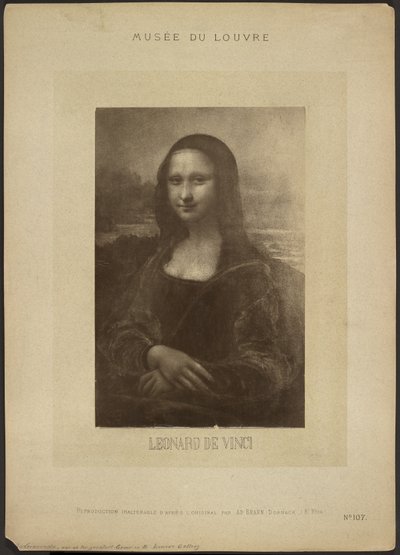 [Mona Lisa by Da Vinci, Musée du Louvre] - Adolphe Braun