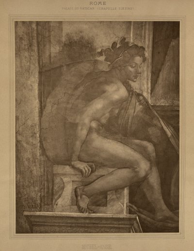 Rome - Palais du Vatican, Chapelle Sixtine, Michel-Ange. - Adolphe Braun