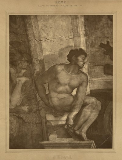 Rome - Palais du Vatican, Chapelle Sixtine, Michel-Ange - Adolphe Braun