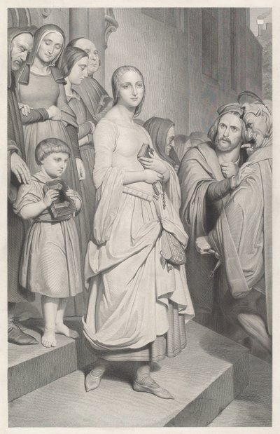 Faust voyant Marguerite pour la première fois - Adolphe Caron after Ary Scheffer