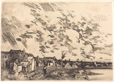 Village sur le bord d