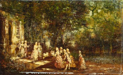 Visite à la princesse - Adolphe Joseph Thomas Monticelli