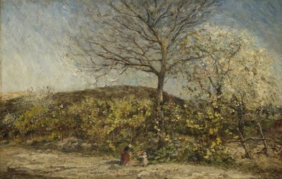 Paysage avec verger en fleurs - Adolphe Joseph Thomas Monticelli