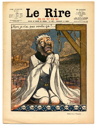 Couverture de Le Rire Rouge, Satirique en Couleurs - Adolphe Leon Willette
