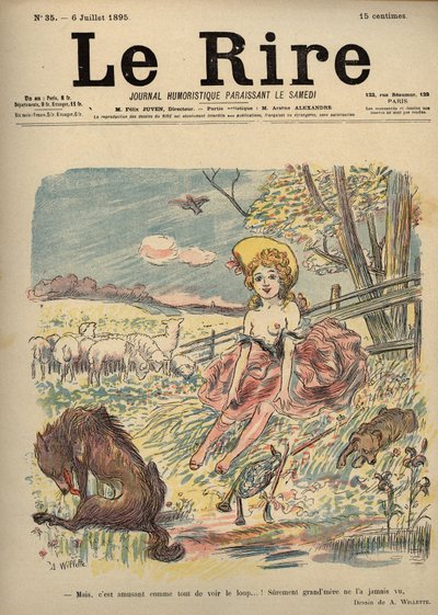 Le Petit Chaperon Rouge - bergère seins nus, Chaperon Rouge - Mais, c