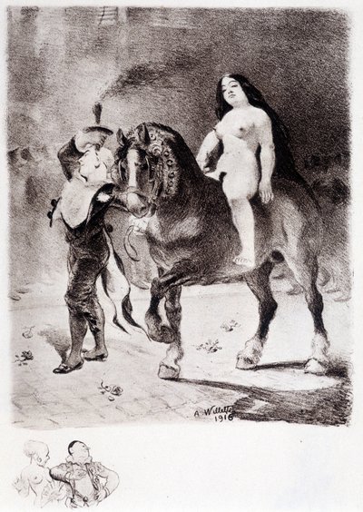 Orgueil - Dessin par Willette - Adolphe Leon Willette