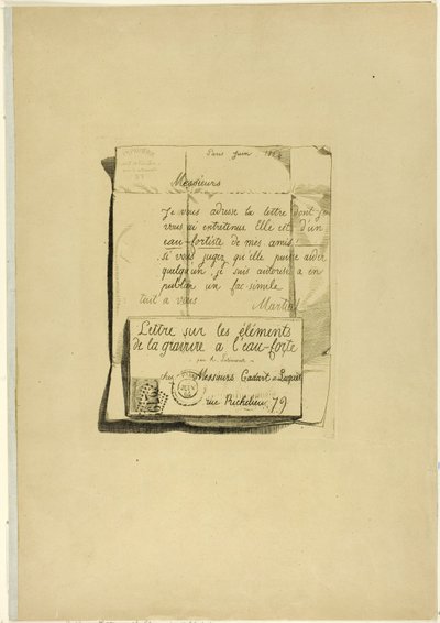 Lettre sur les éléments de la gravure à l