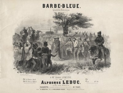 Alphonse Leduc - Barbe-Bleue, quadrille historique - Adolphe Mouilleron
