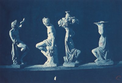 Four Statues,c. 1868 (photo) - Adolphe Terris