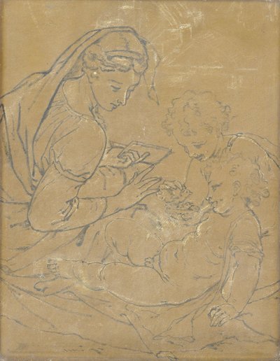 Madone et enfant avec saint Jean - Adriaan van der Werff
