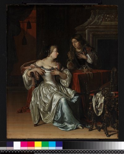 Le serviteur de Tancrède présentant le cœur de Guiscard dans une coupe dorée à Guismond, 1675 - Adriaan van der Werff