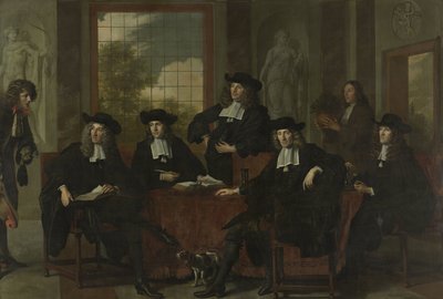 Les surintendants du Collegium Medicum à Amsterdam, 1683 - Adriaen Backer