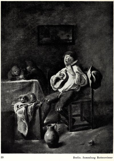French : Joueur de luth The Guitar Player - Adriaen Brouwer