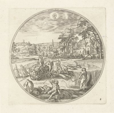 Août (Avgvstvs) (Les douze mois) - Adriaen Collaert