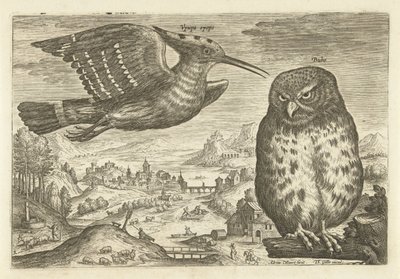 Quelques oiseaux dans un paysage (Avivm vivae) - Adriaen Collaert