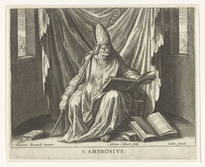Saint Ambroise - Adriaen Collaert