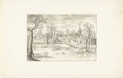 Paysage avec un étang (Paysages autour d