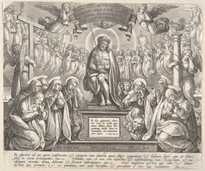 Homme de Douleurs avec les Trois Maries et les Évangélistes - Adriaen Collaert