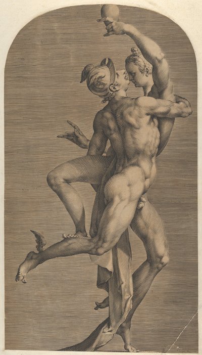 Mercure enlevant Psyché, vers 1621 - Adriaen Collaert