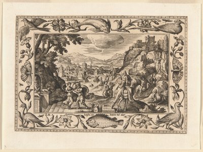 Rebecca et Eliezer au puits, extrait de Paysages avec scènes de l