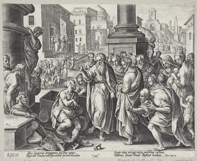 Saint Paul guérit un infirme à Lystre - Adriaen Collaert