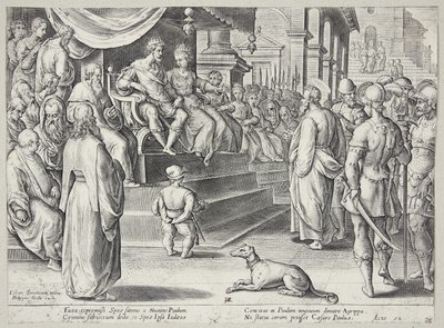Saint Paul devant Festus et Agrippa - Adriaen Collaert