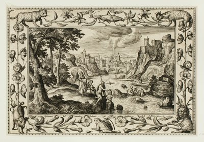 Le baptême du Christ, tiré de Paysages avec scènes de l