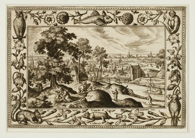 La parabole du bon Samaritain, tirée de Paysages avec scènes de l