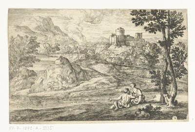 Paysage avec château - Adriaen Frans Boudewyns