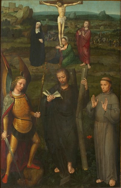 La Crucifixion avec les saints Michel l