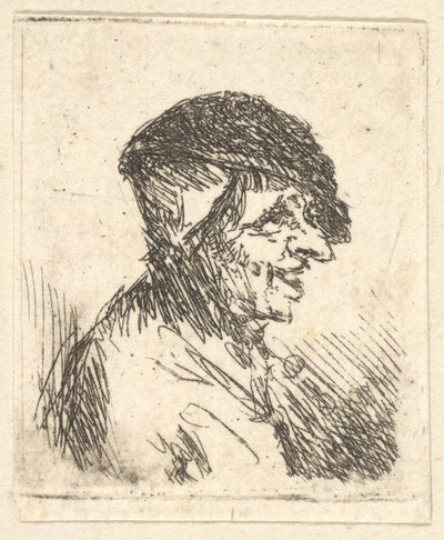 Tête de paysan, 17ème siècle - Adriaen Jansz. van Ostade