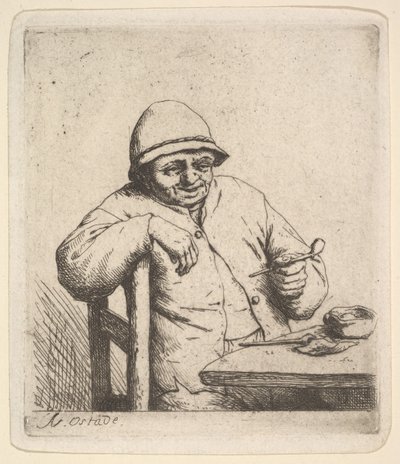 Paysanne avec une pipe - Adriaen Jansz. van Ostade