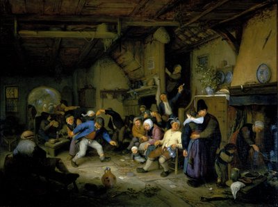 Paysans dansant dans une taverne - Adriaen Jansz. van Ostade
