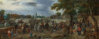 Les princes Maurice et Frédéric-Henri à la foire aux chevaux de Valkenburg - Adriaen Pietersz van de Venne